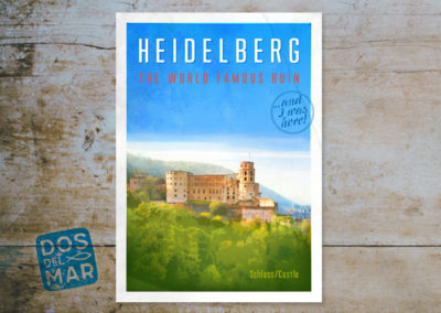 Heidelberger Schloß, Serie Heidelberg, Postkarten & Prints