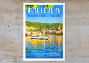 Neckarblick & Altstadt, Serie Heidelberg, Postkarten & Prints
