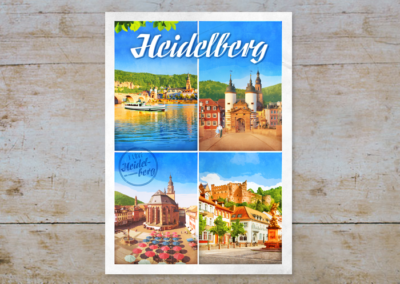 Heidelberger Stadtansichten, Serie Heidelberg, Postkarten & Prints